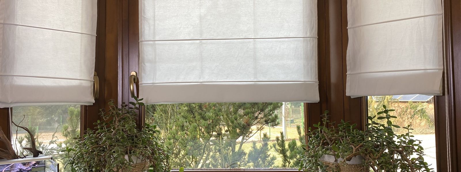 Roman blinds, installation without drilling