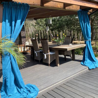 Curtains for the terrace - textile curtains