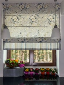 Inspiration for the kitchen with a Roman floral blind 5
