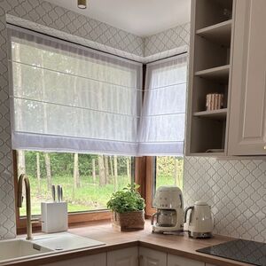 Roman blind from the linen like fabrics