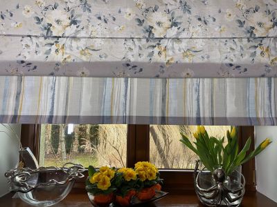 Inspiration for the kitchen with a Roman floral blind 3