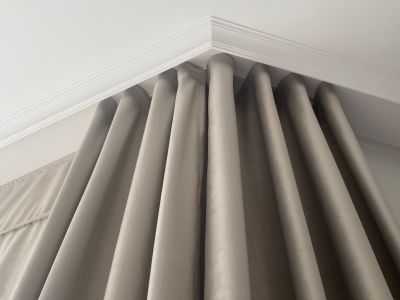 Curtain rod cover - masking sheet