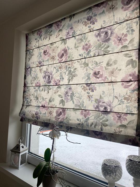 Roman blinds, installation without drilling - iDESCU