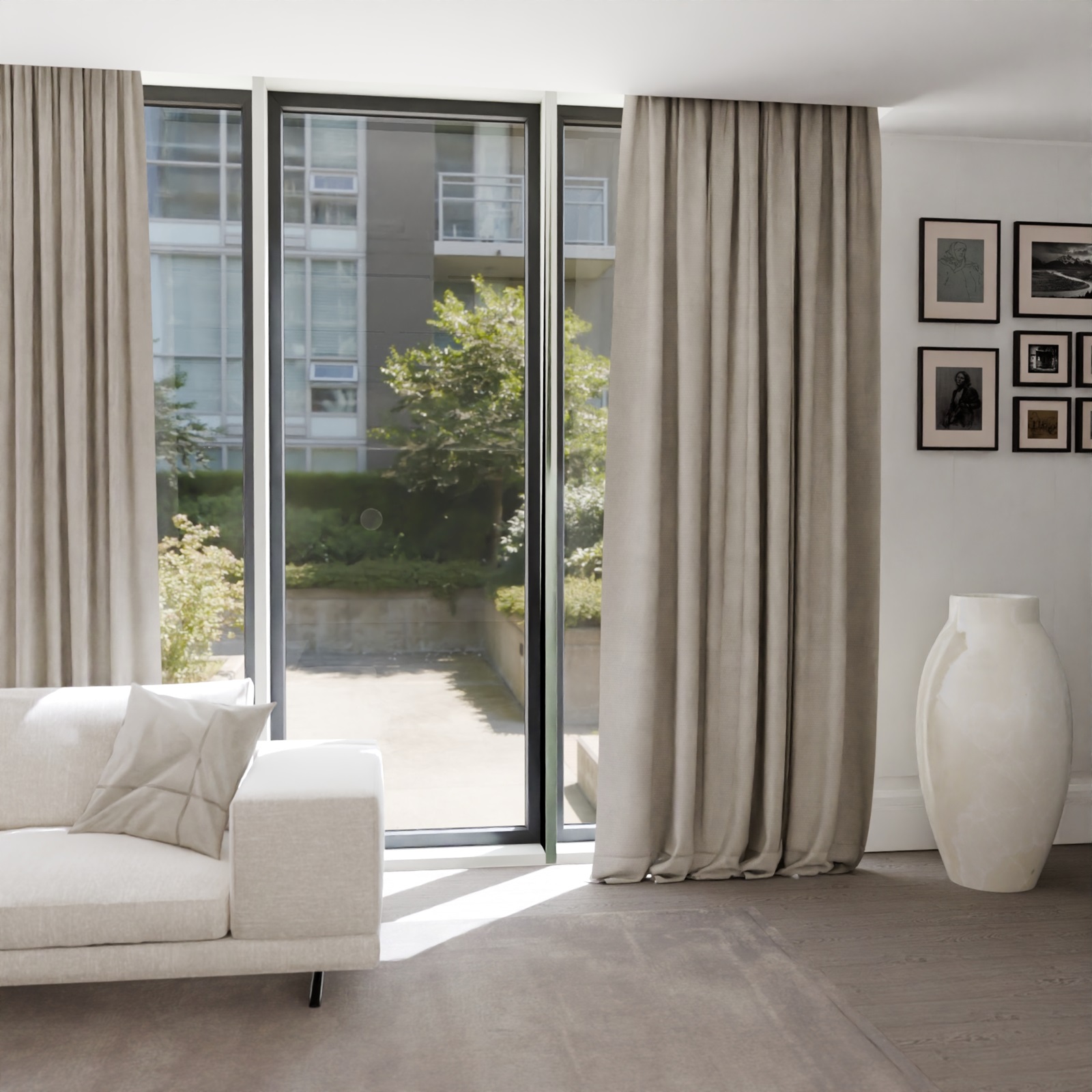 Curtain, drape, trends in 2024 juxtaposed.